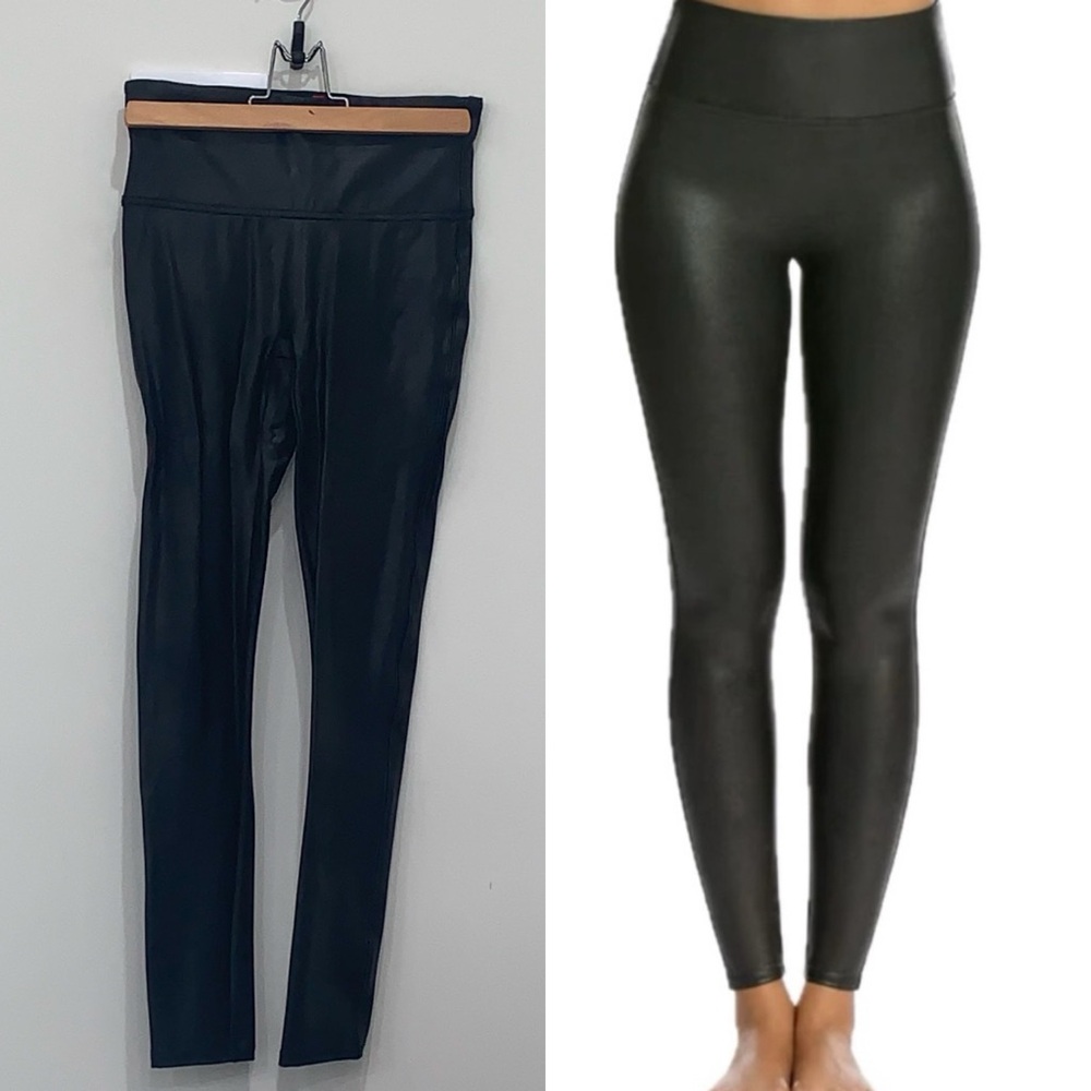 Spanx petite small faux leather leggings